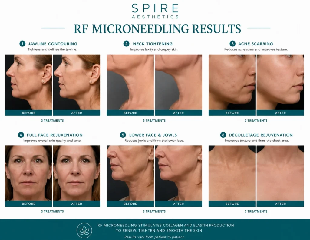 RF Microneedling Skin tightening Watford results