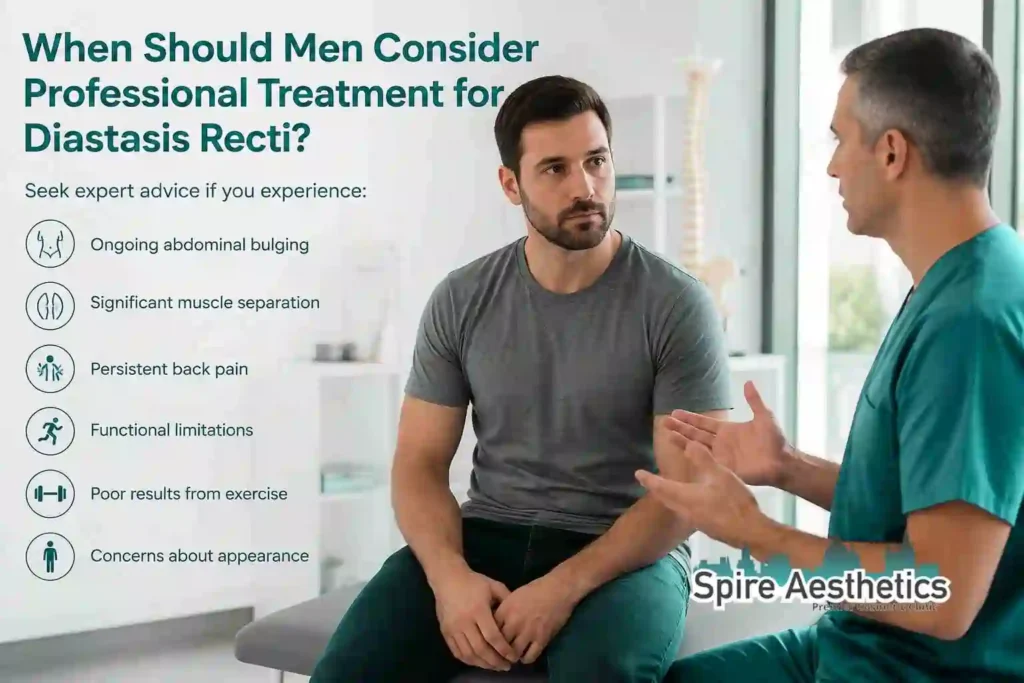 When Should Men Consider Professional Treatment for Diastasis Recti Watford?